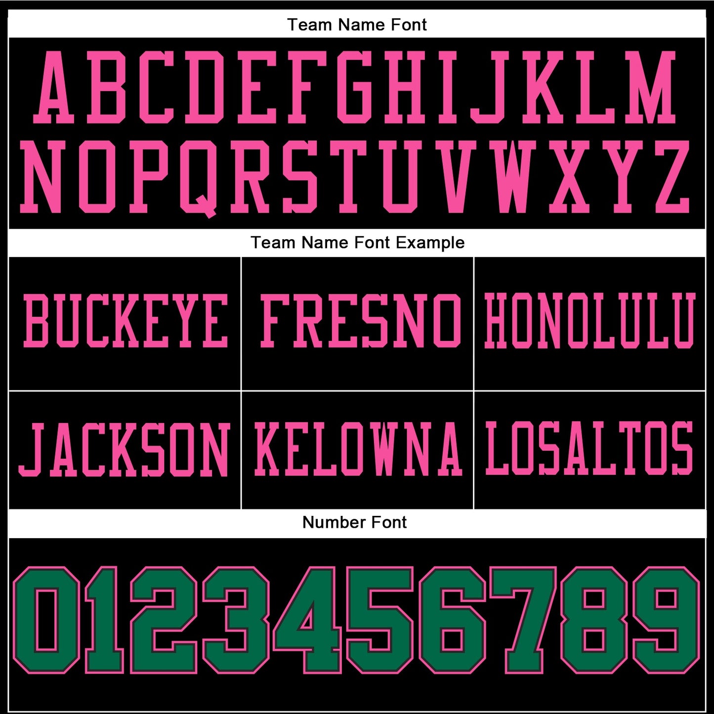 Custom Black Kelly Green-Pink Authentic Football Jersey view 3