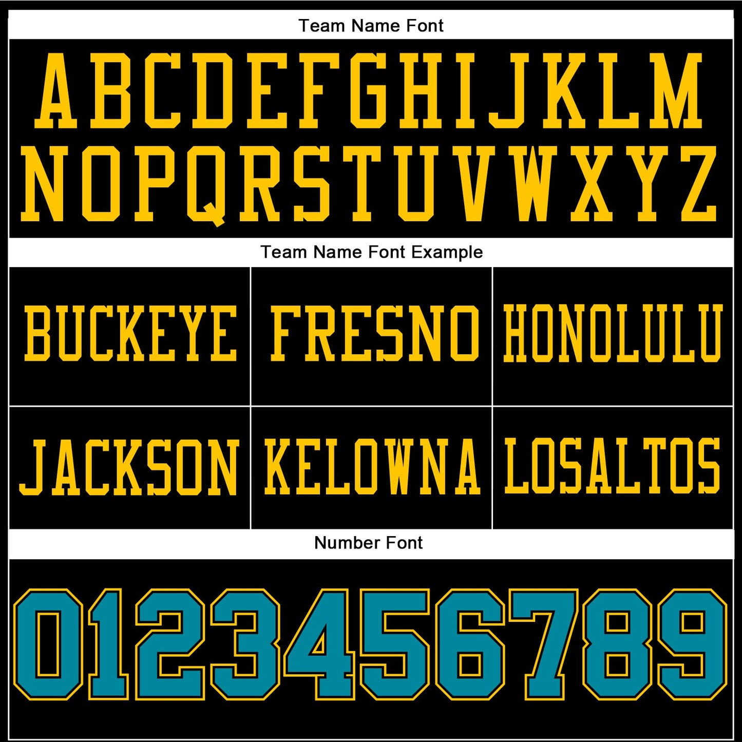 Custom Black Teal-Yellow Authentic Football Jersey view 3