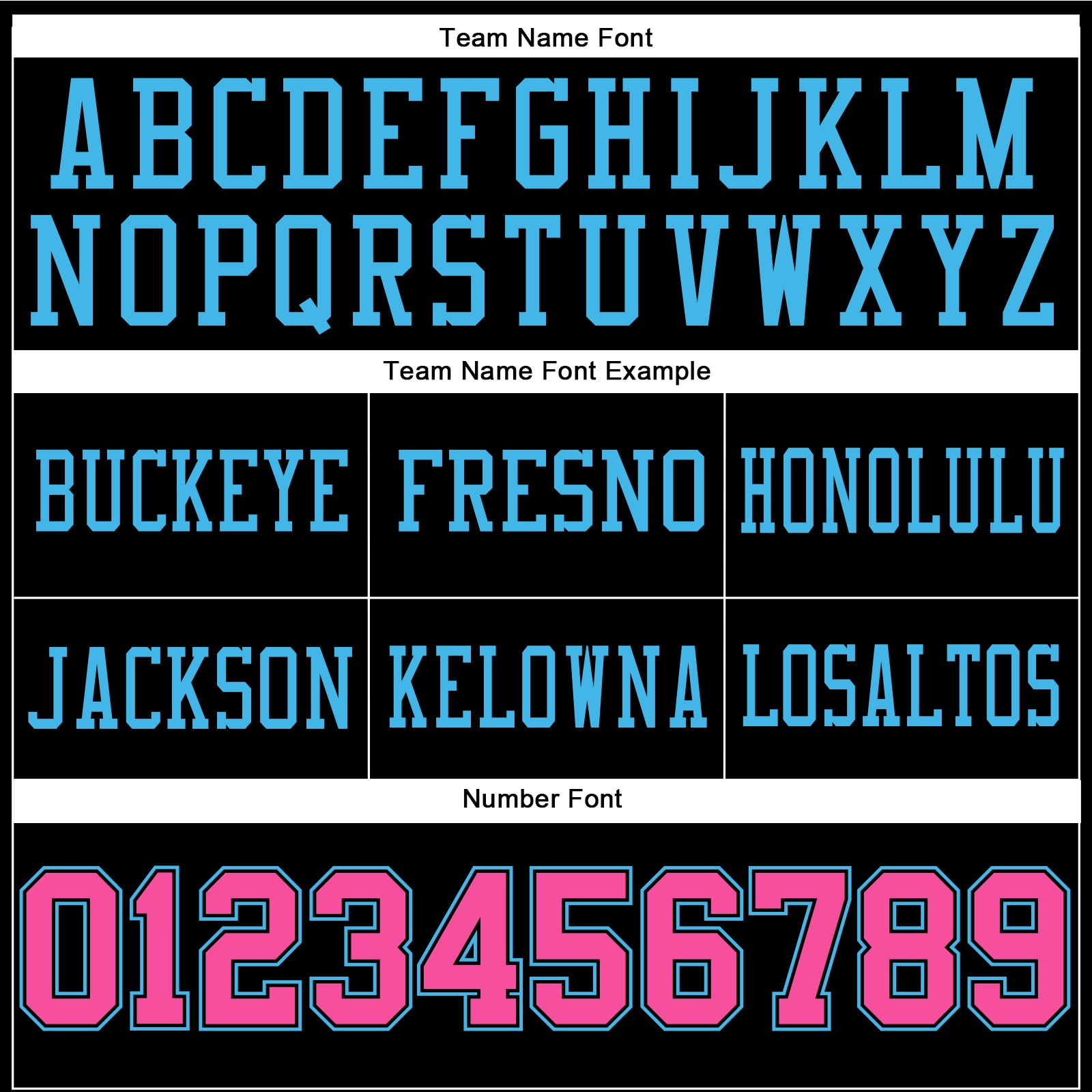 Custom Black Pink-Sky Blue Authentic Football Jersey view 3