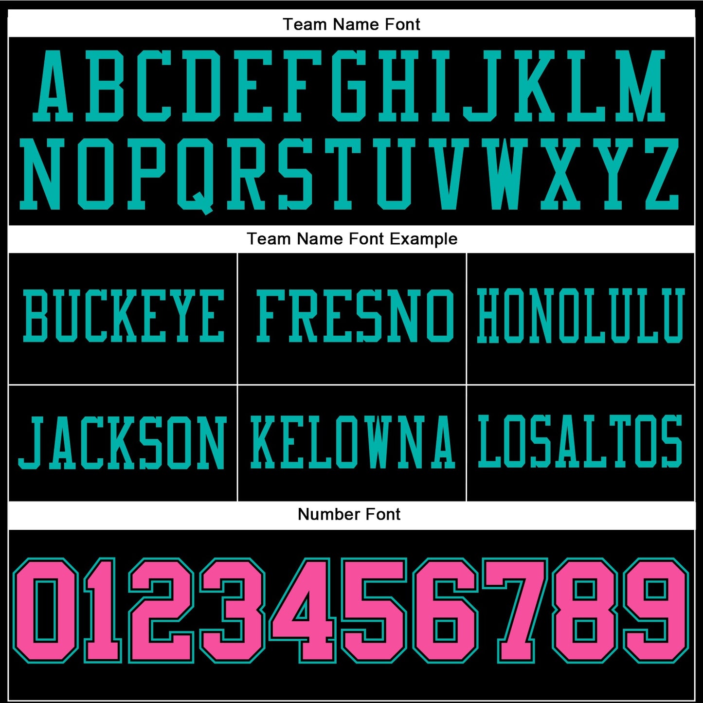 Custom Black Pink-Aqua Authentic Football Jersey view 3