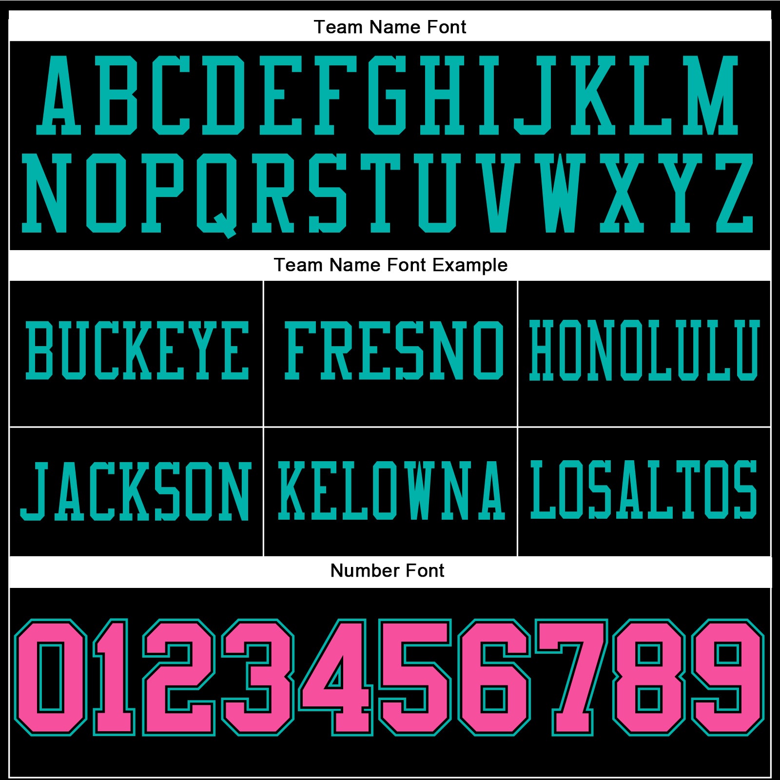 Custom Black Pink-Aqua Authentic Football Jersey view 3