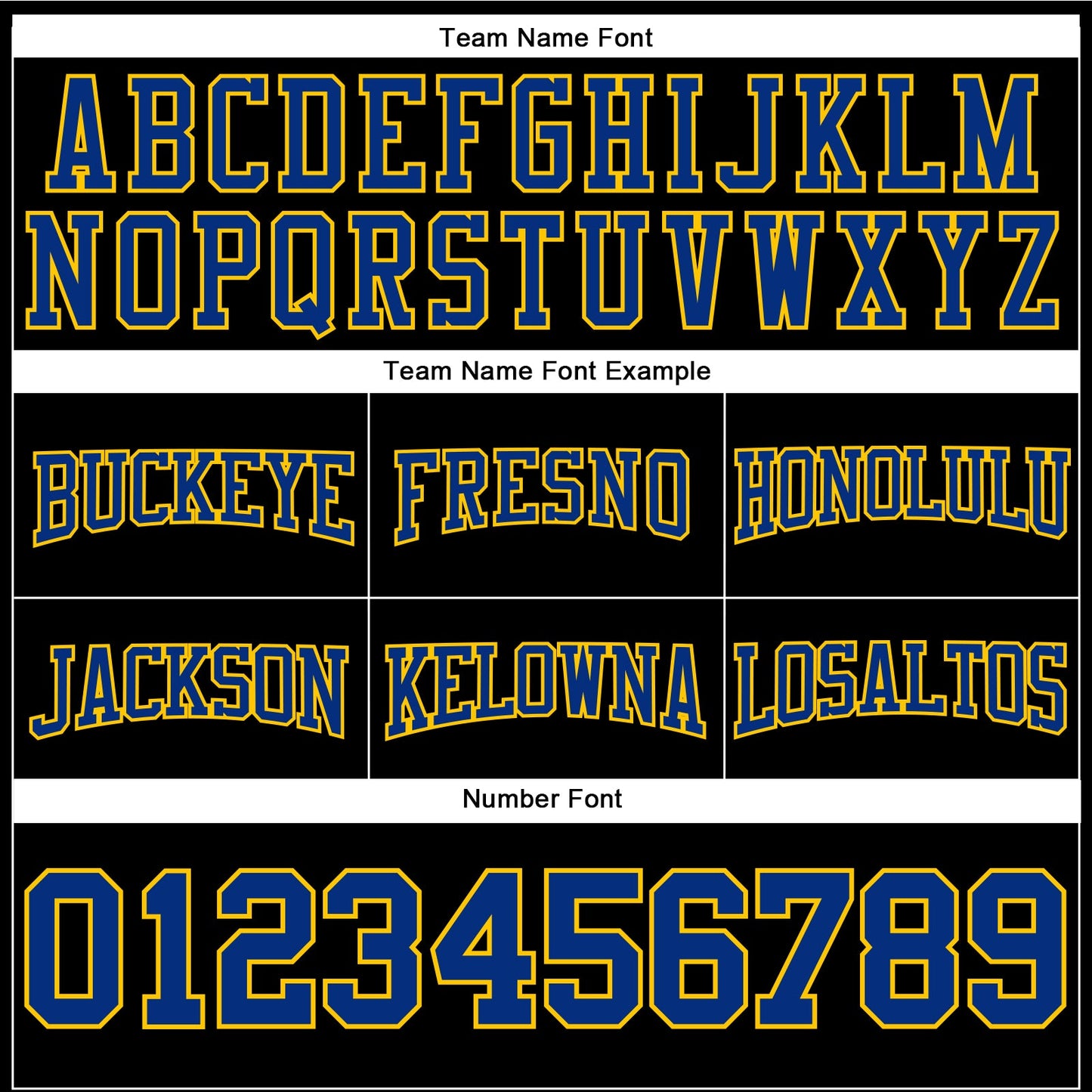 Custom Stitched Black Royal-Yellow Football Pullover Sweatshirt Hoodie view 3