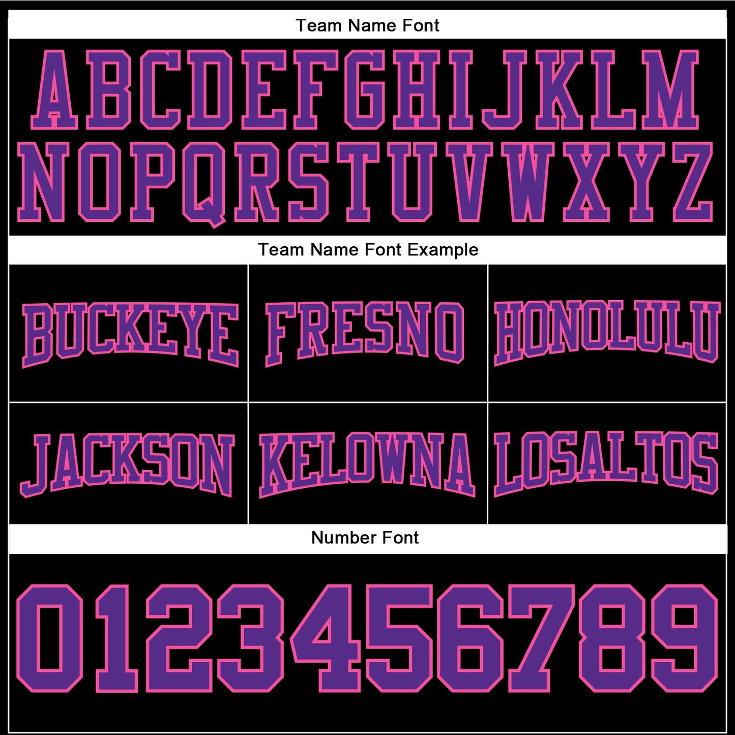 Custom Stitched Black Purple-Pink Football Pullover Sweatshirt Hoodie view 3