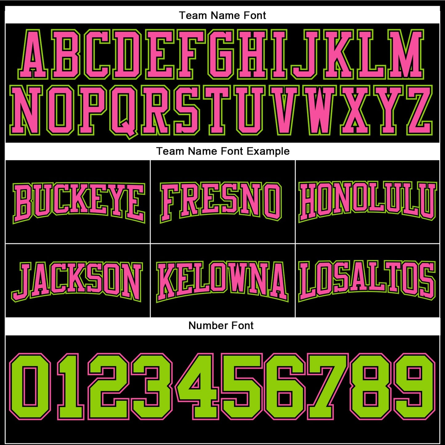 Custom Stitched Black Neon Green-Pink Football Pullover Sweatshirt Hoodie view 3