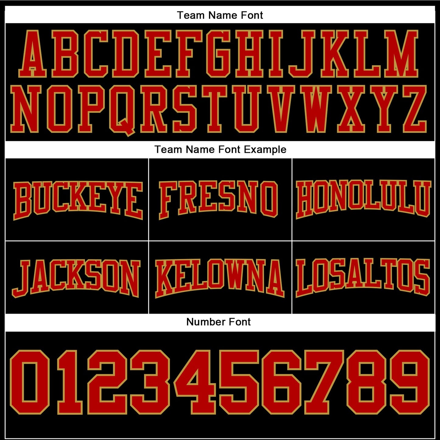 Custom Stitched Black Red-Old Gold Football Pullover Sweatshirt Hoodie view 3