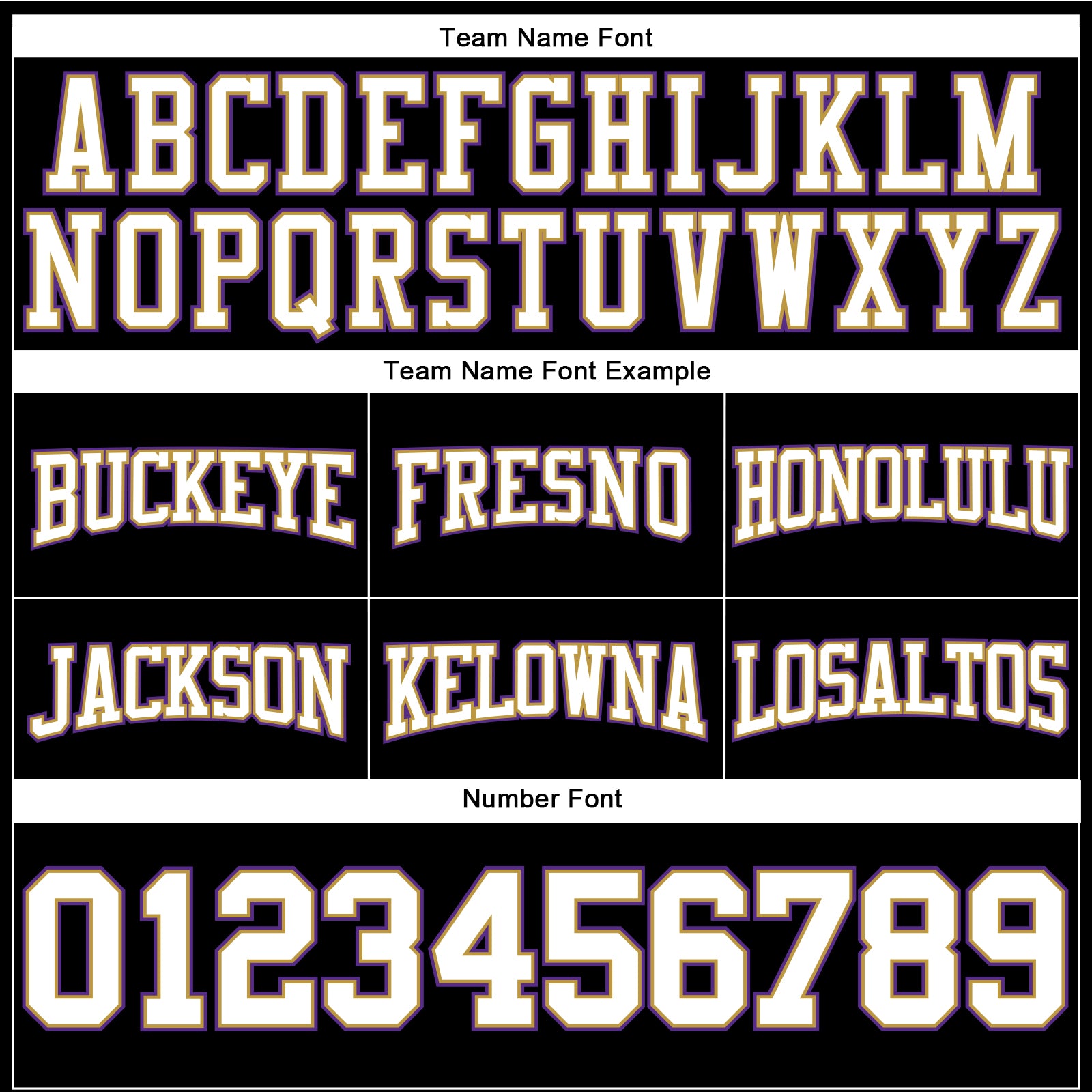 Custom Stitched Black White Old Gold-Purple Football Pullover Sweatshirt Hoodie view 3