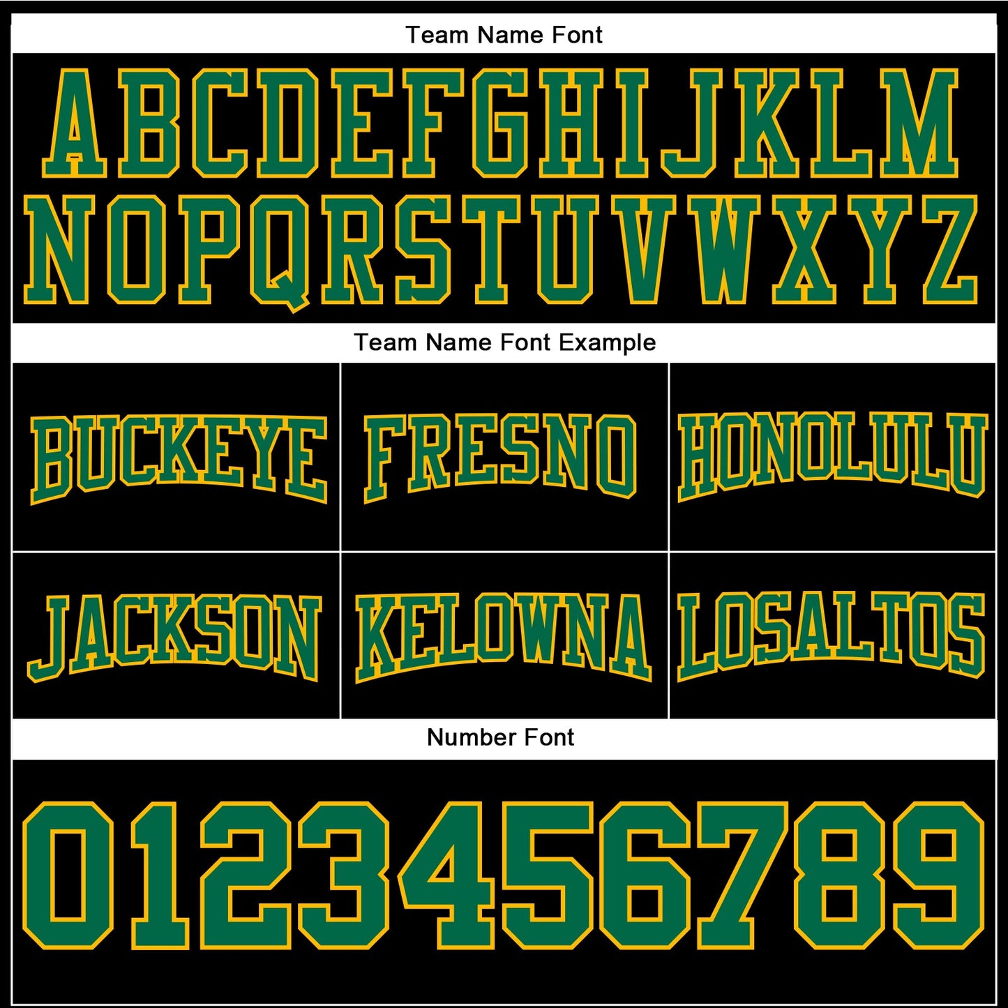 Custom Stitched Black Kelly Green-Gold Football Pullover Sweatshirt Hoodie view 3