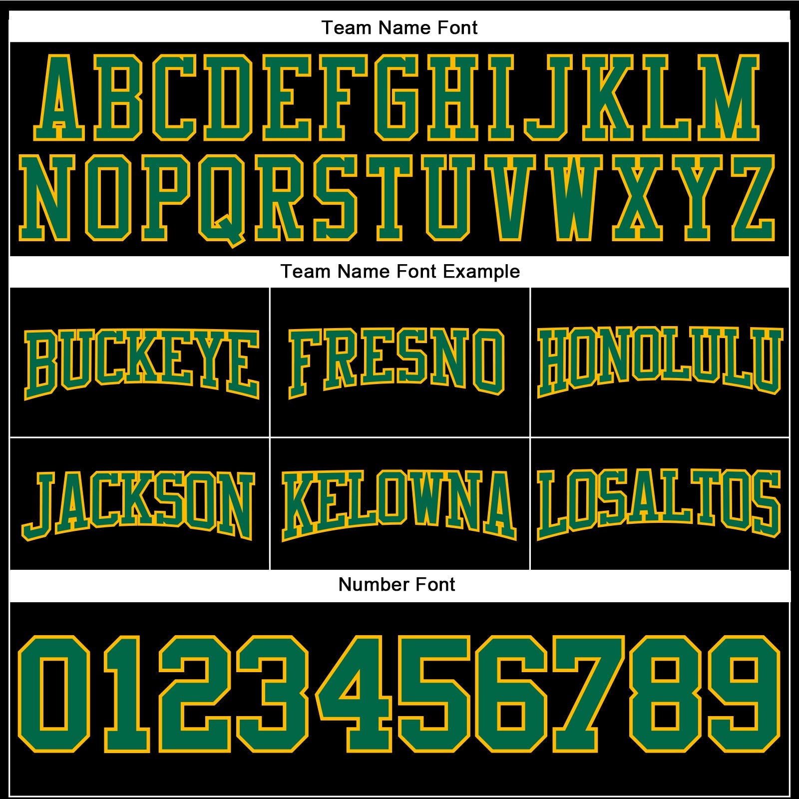 Custom Stitched Black Kelly Green-Gold Football Pullover Sweatshirt Hoodie view 3