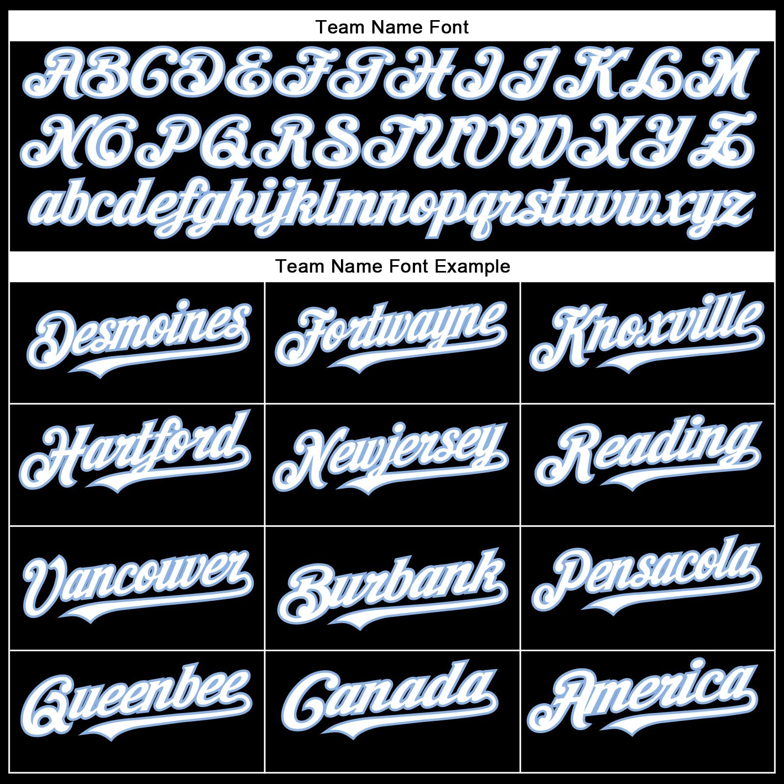 Custom Black White-Light Blue Authentic Baseball Jersey view 4