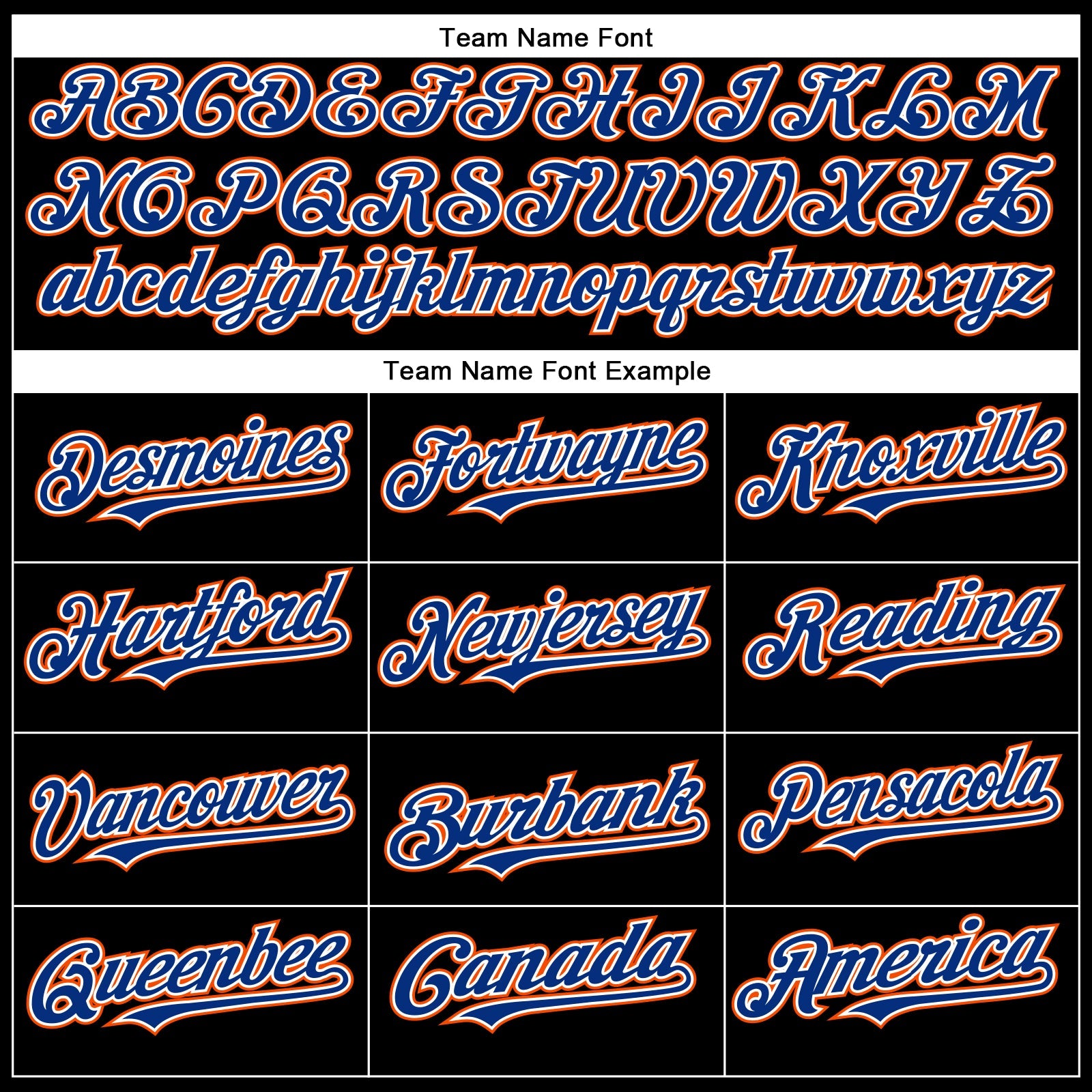 Custom Black Royal-Orange Authentic Baseball Jersey view 4