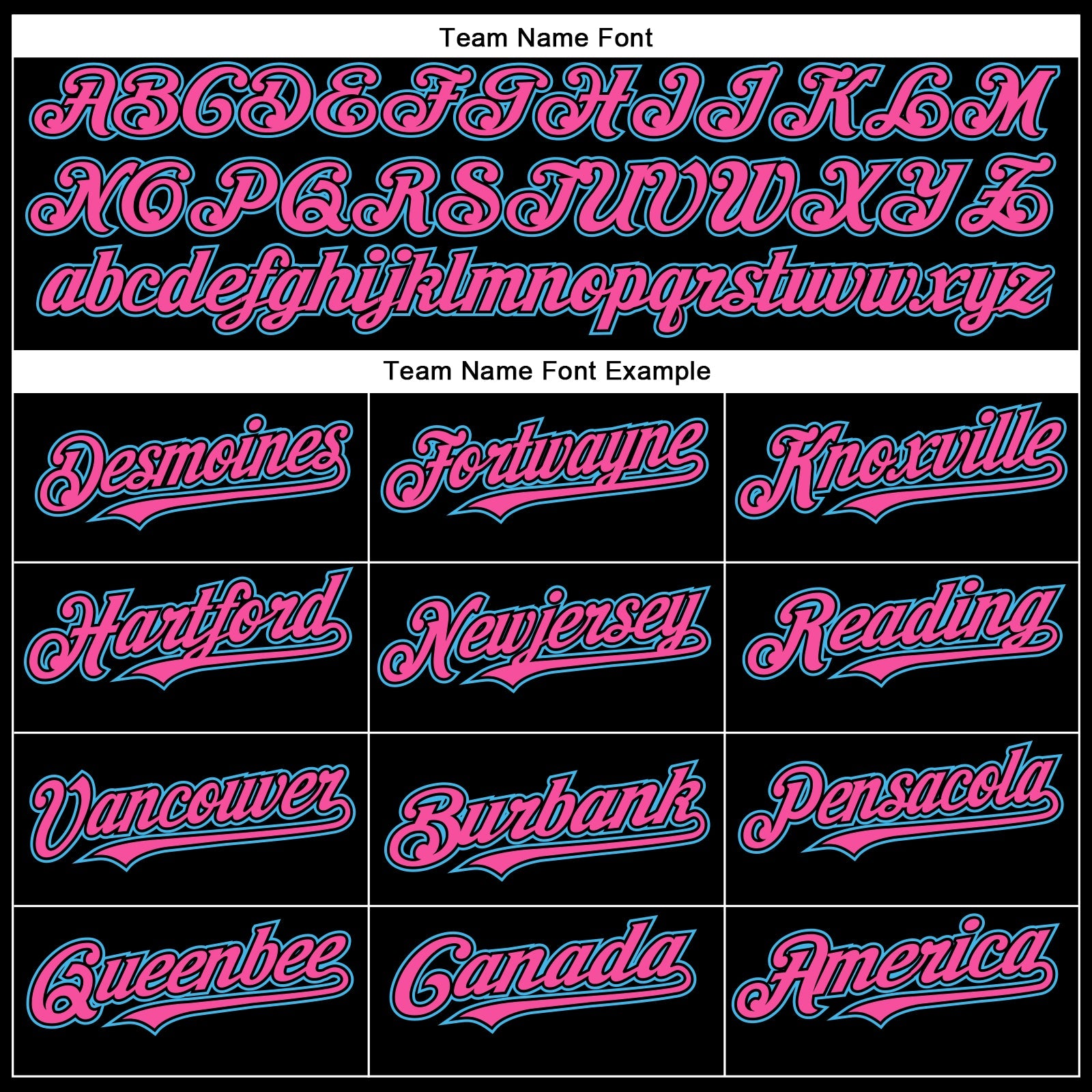 Custom Black Sky Blue-Pink Authentic Baseball Jersey view 4