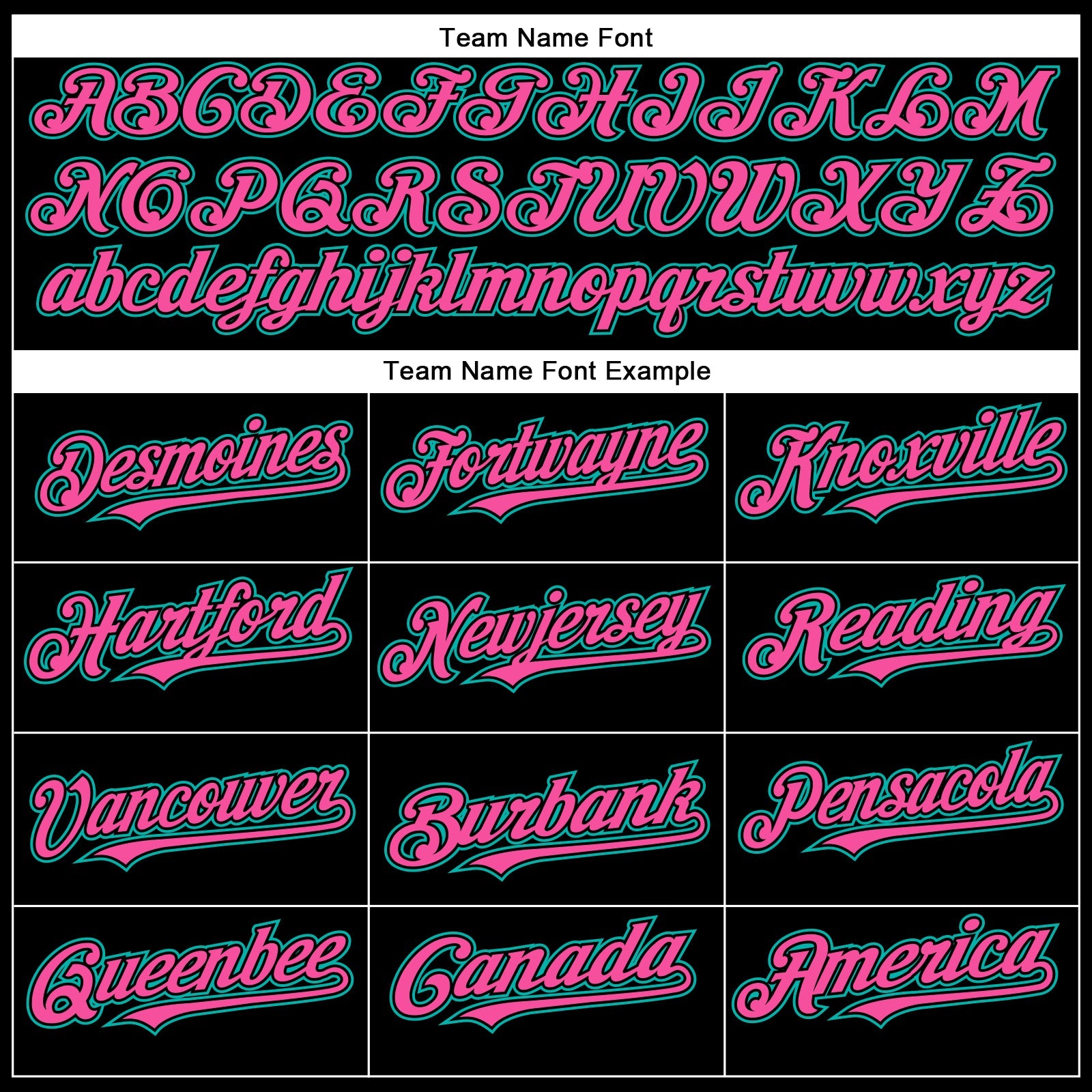 Custom Black Aqua-Pink Authentic Baseball Jersey view 4