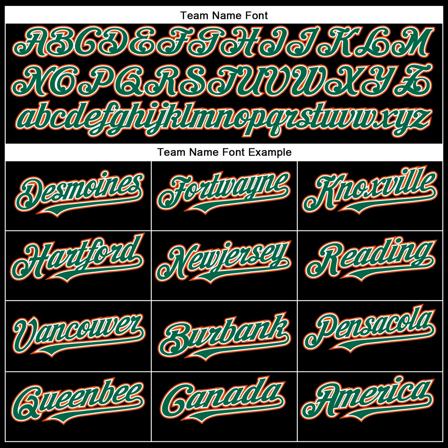Custom Black Orange-Kelly Green Authentic Baseball Jersey view 4