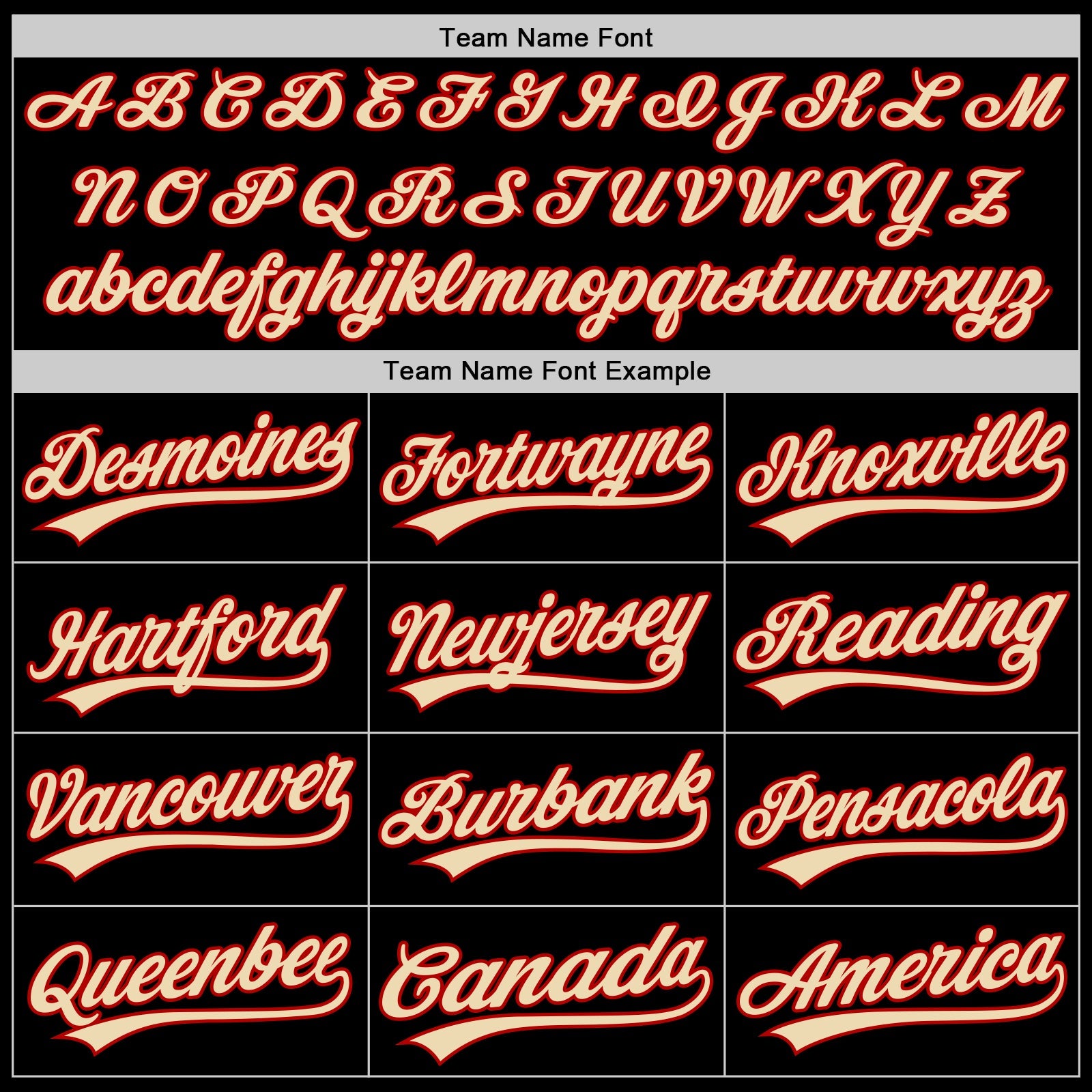Custom Black Red-Cream Authentic Throwback Baseball Jersey view 4