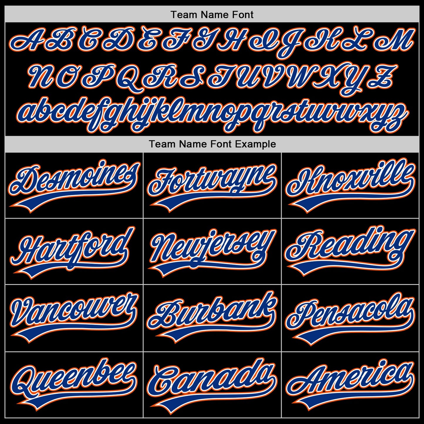 Custom Black Royal-Orange Authentic Throwback Baseball Jersey view 4