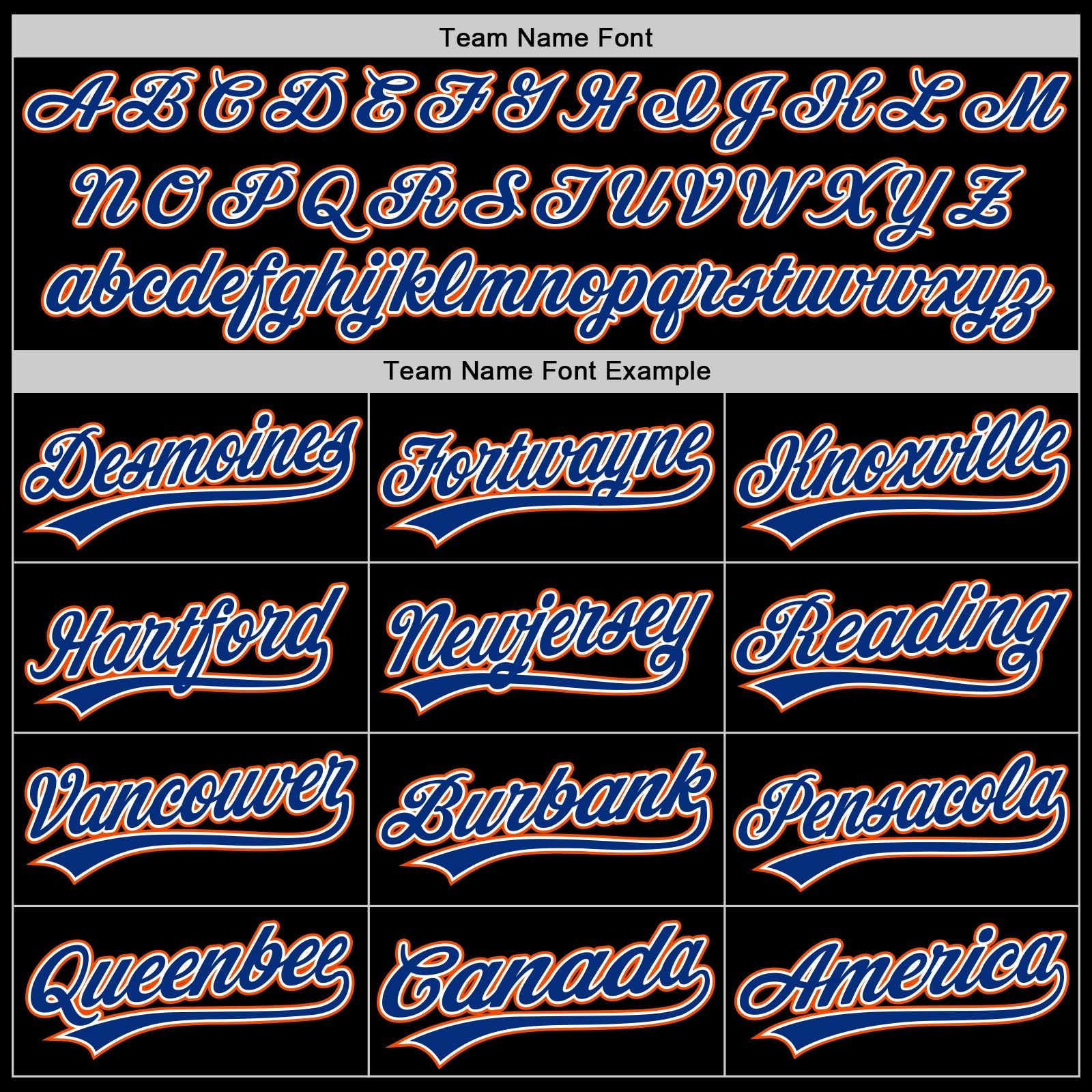 Custom Black Royal-Orange Authentic Throwback Baseball Jersey view 4