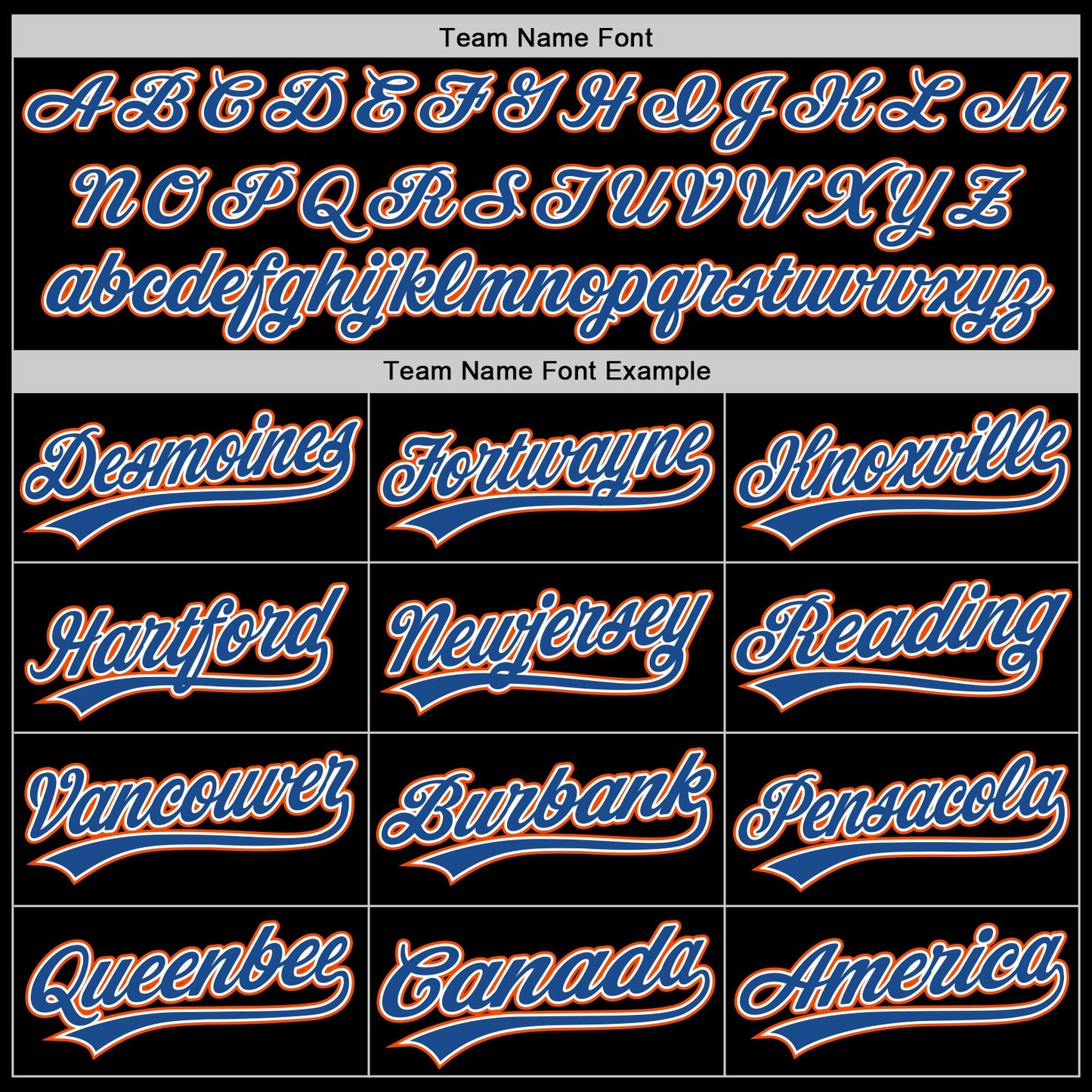 Custom Black Blue-Orange Authentic Throwback Baseball Jersey view 4