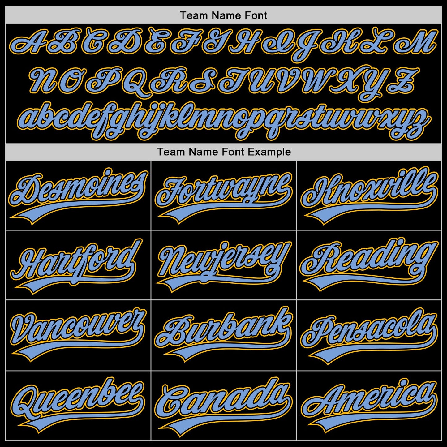 Custom Black Light Blue-Gold Authentic Throwback Baseball Jersey view 4