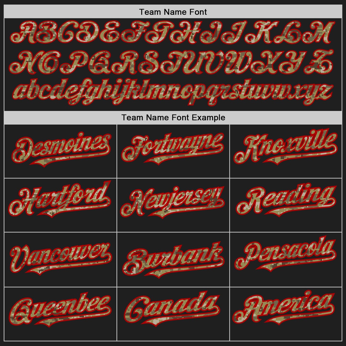 Custom Black Camo-Red Authentic Baseball Jersey view 4