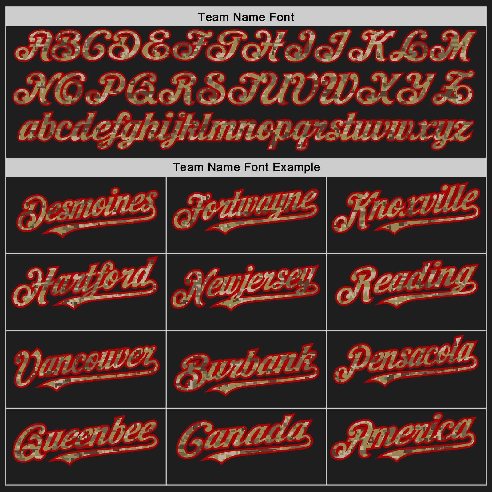 Custom Black Camo-Red Authentic Baseball Jersey view 4