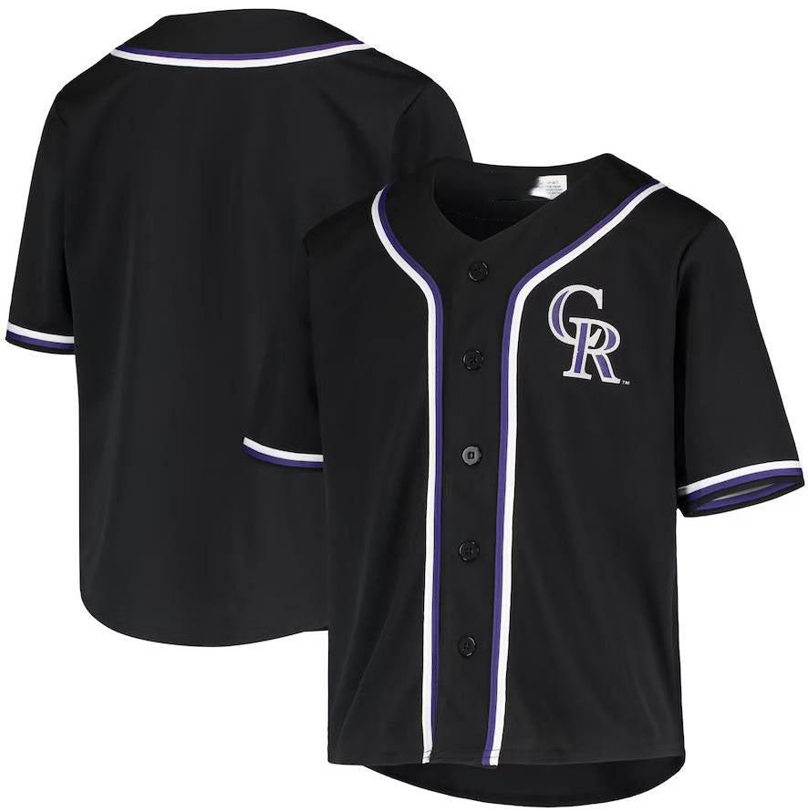 Colorado Rockies Black Home Replica Player Name Jersey Baseball Jerseys - Main View