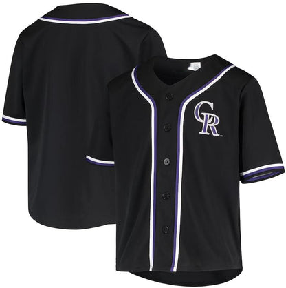 Colorado Rockies Black Home Replica Player Name Jersey Baseball Jerseys - Main View