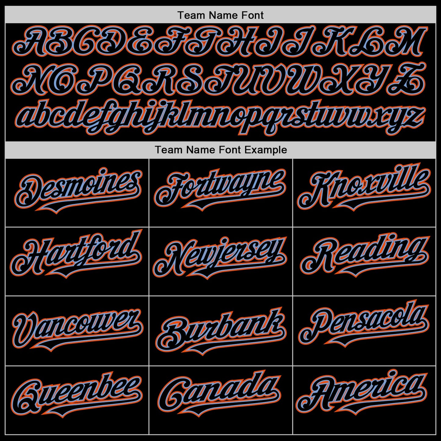 Custom Black Powder Blue-Orange Mesh Authentic Throwback Baseball Jersey view 4