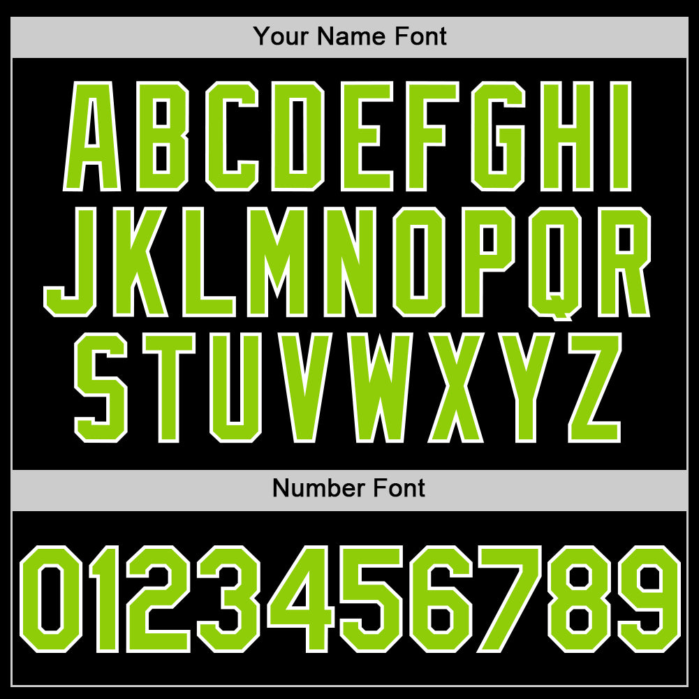 Custom Black Neon Green-White Mesh Authentic Throwback Baseball Jersey view 5