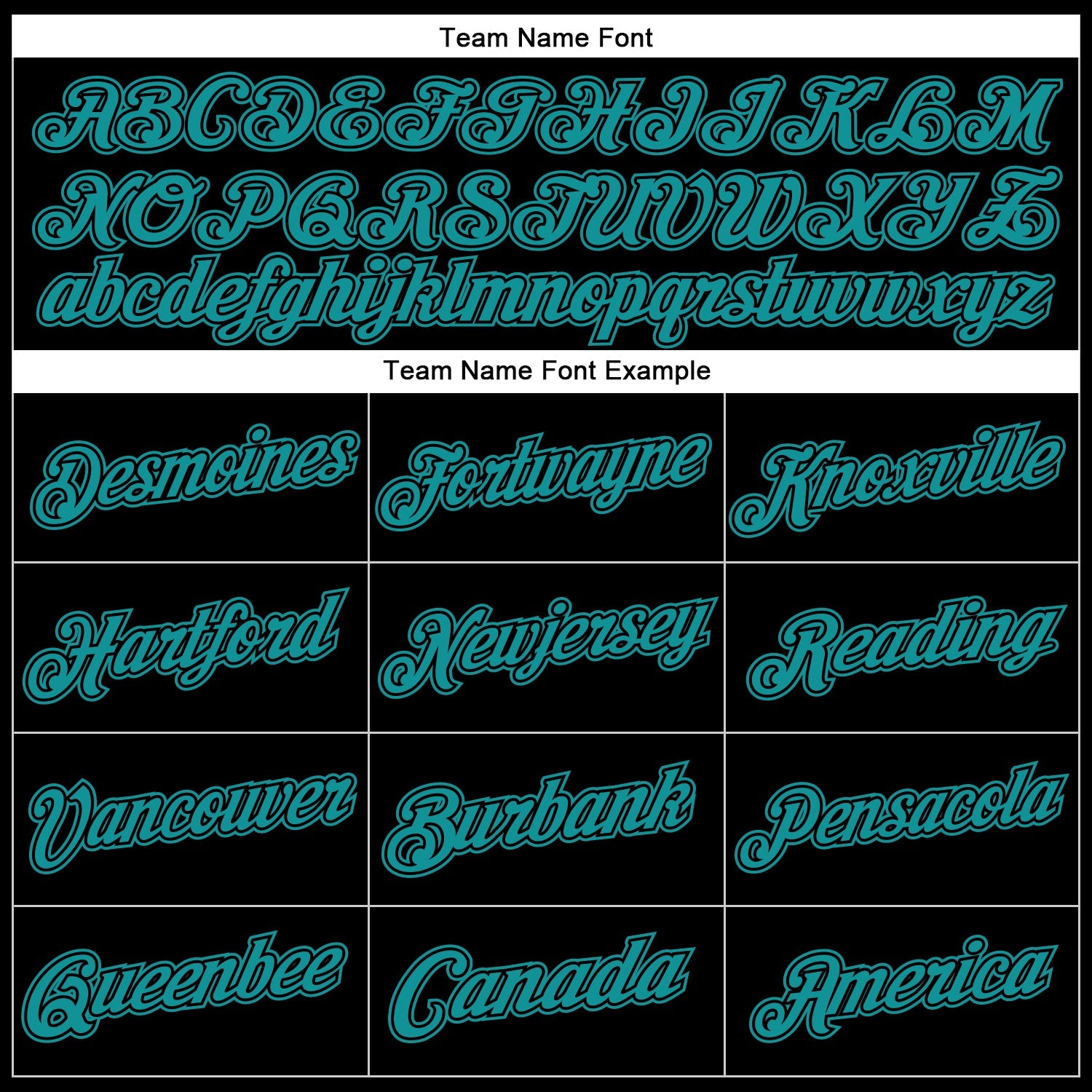 Custom Stitched Black Teal Sports Pullover Sweatshirt Hoodie view 4