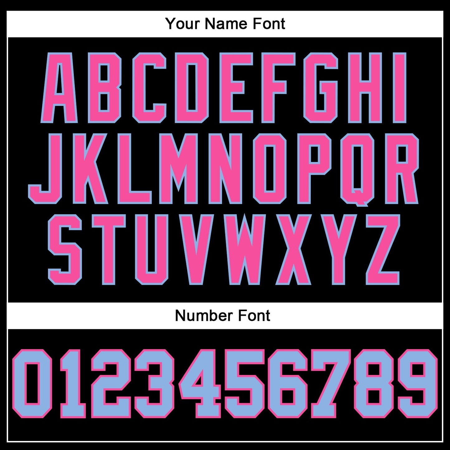 Custom Black Light Blue-Pink Authentic Football Jersey view 5