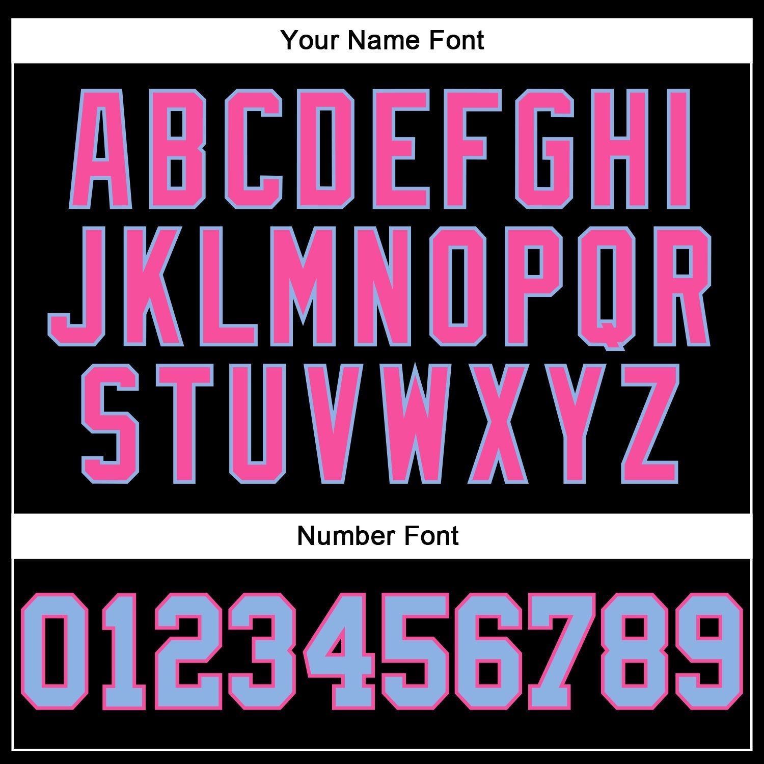 Custom Black Light Blue-Pink Authentic Football Jersey view 5