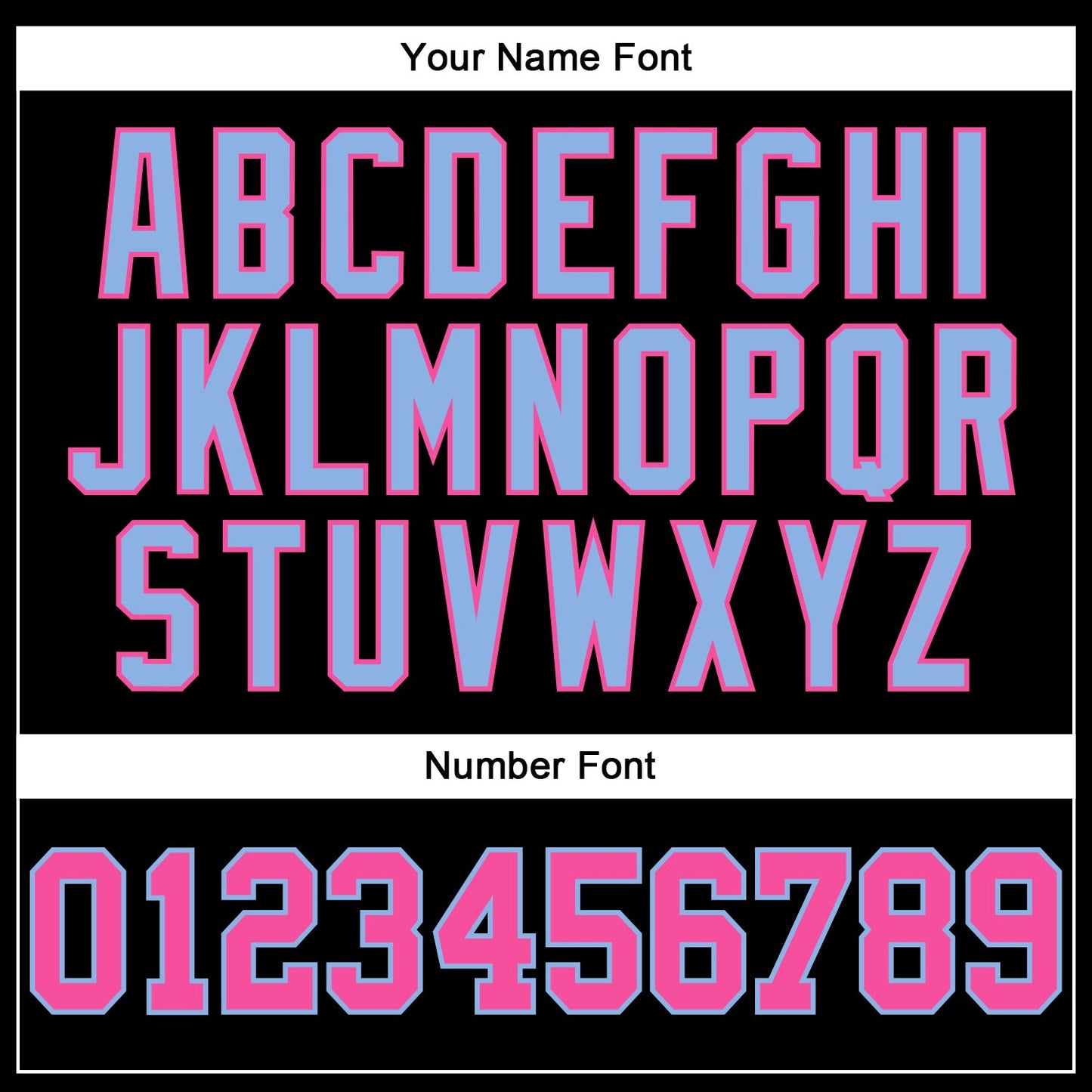 Custom Black Pink-Light Blue Authentic Football Jersey view 5