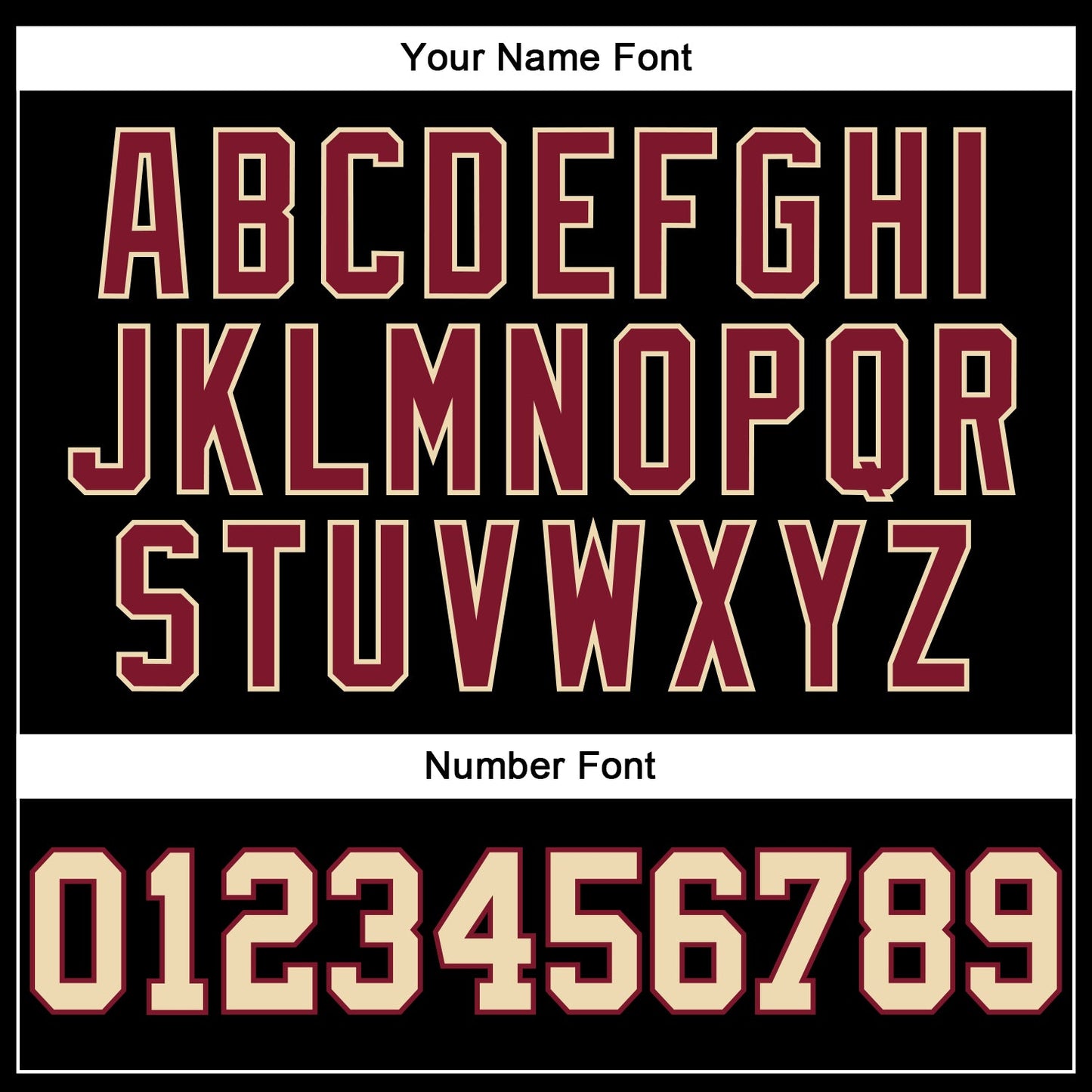 Custom Black Cream-Crimson Authentic Football Jersey view 5