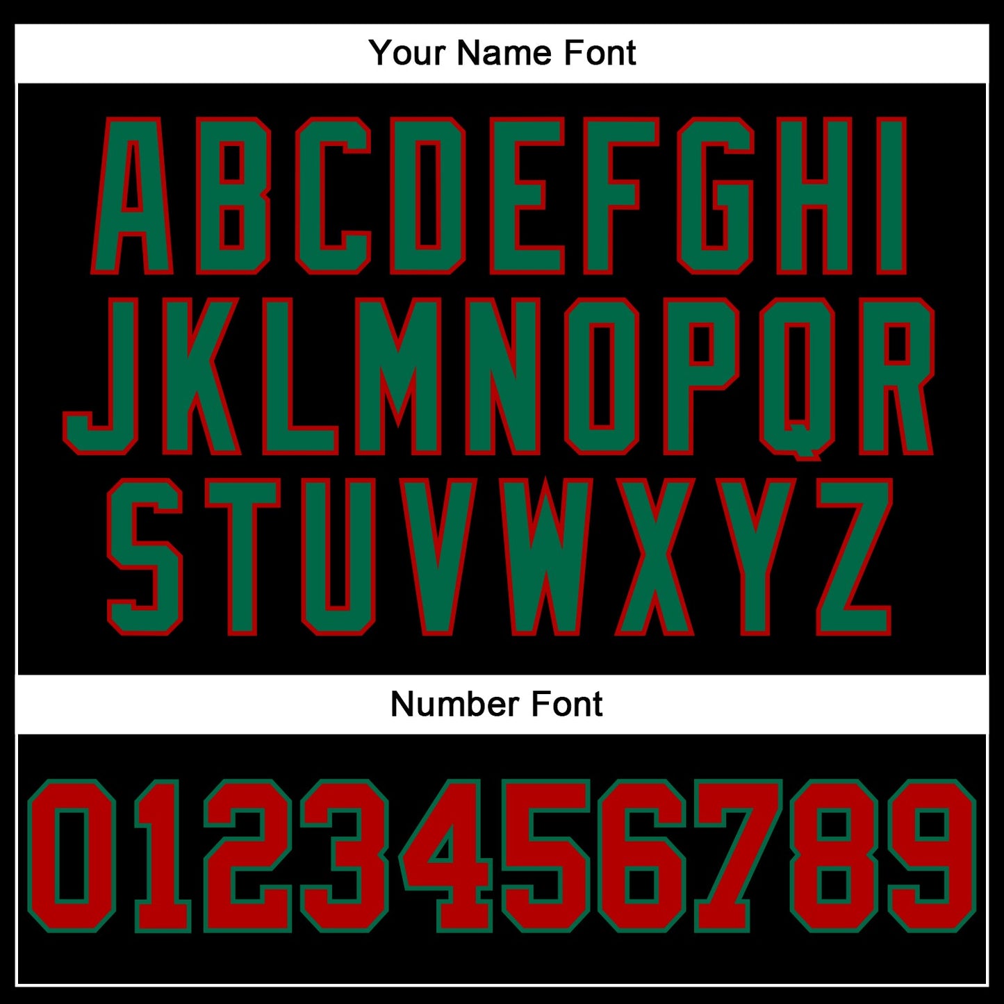 Custom Black Red-Kelly Green Authentic Football Jersey view 5