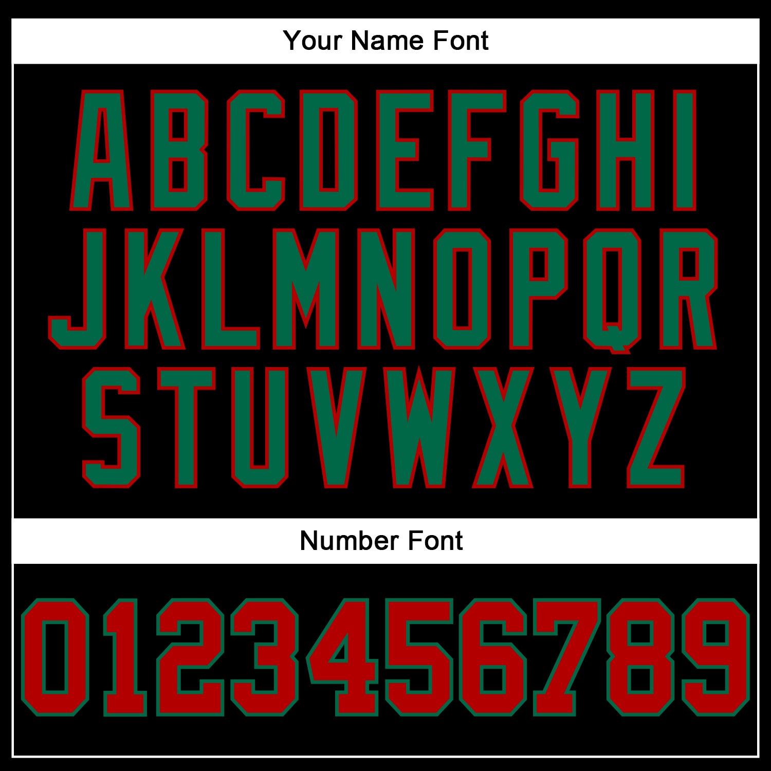 Custom Black Red-Kelly Green Authentic Football Jersey view 5
