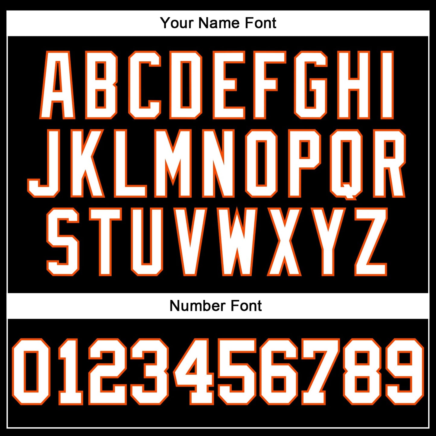 Custom Black White-Orange Authentic Football Jersey view 5