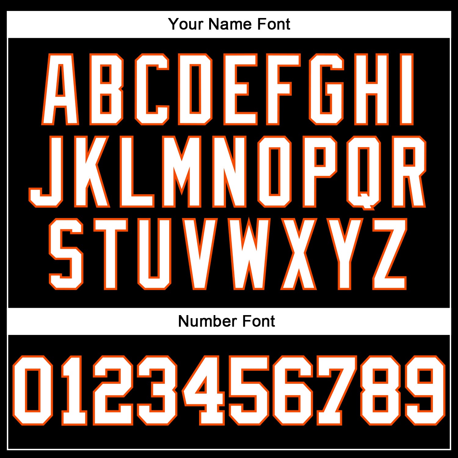 Custom Black White-Orange Authentic Football Jersey view 5