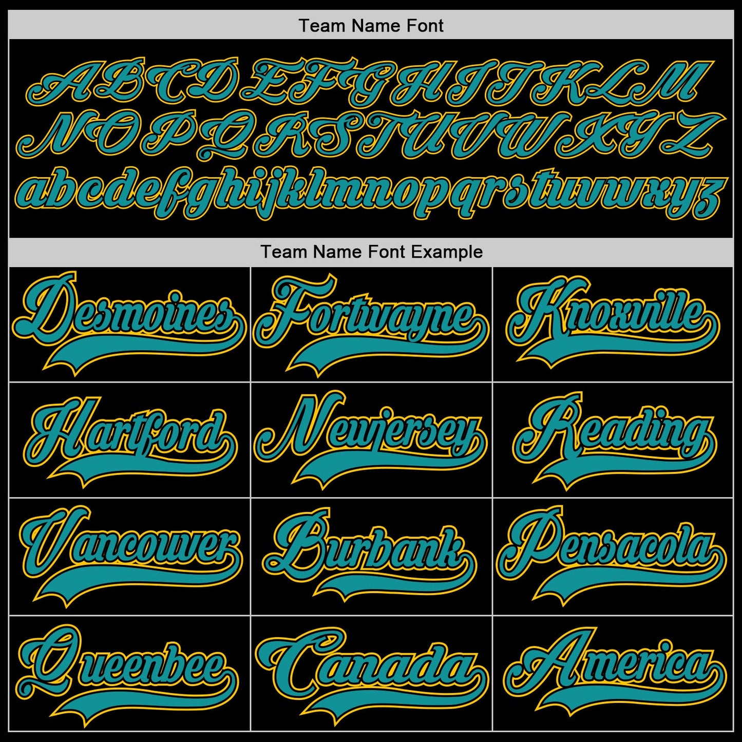 Custom Black Teal-Yellow Hockey Lace Neck Jersey view 4