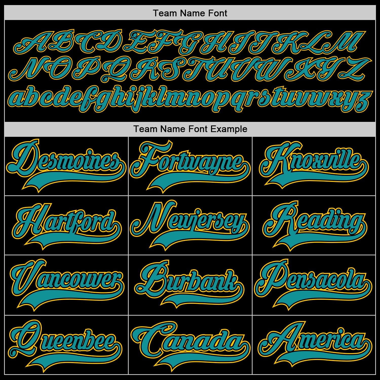 Custom Black Teal-Yellow Hockey Lace Neck Jersey view 4