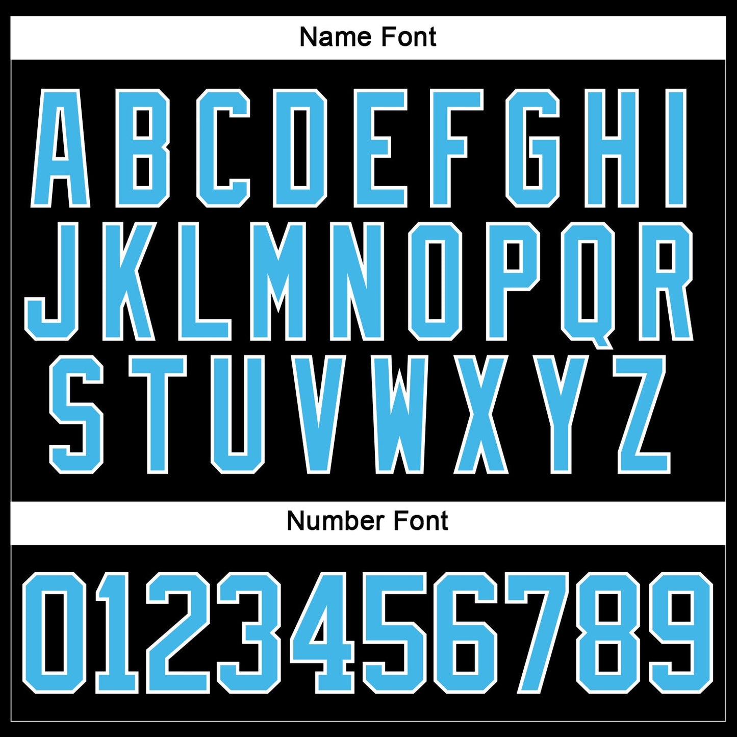 Custom Black Sky Blue-White Hockey Lace Neck Jersey view 5
