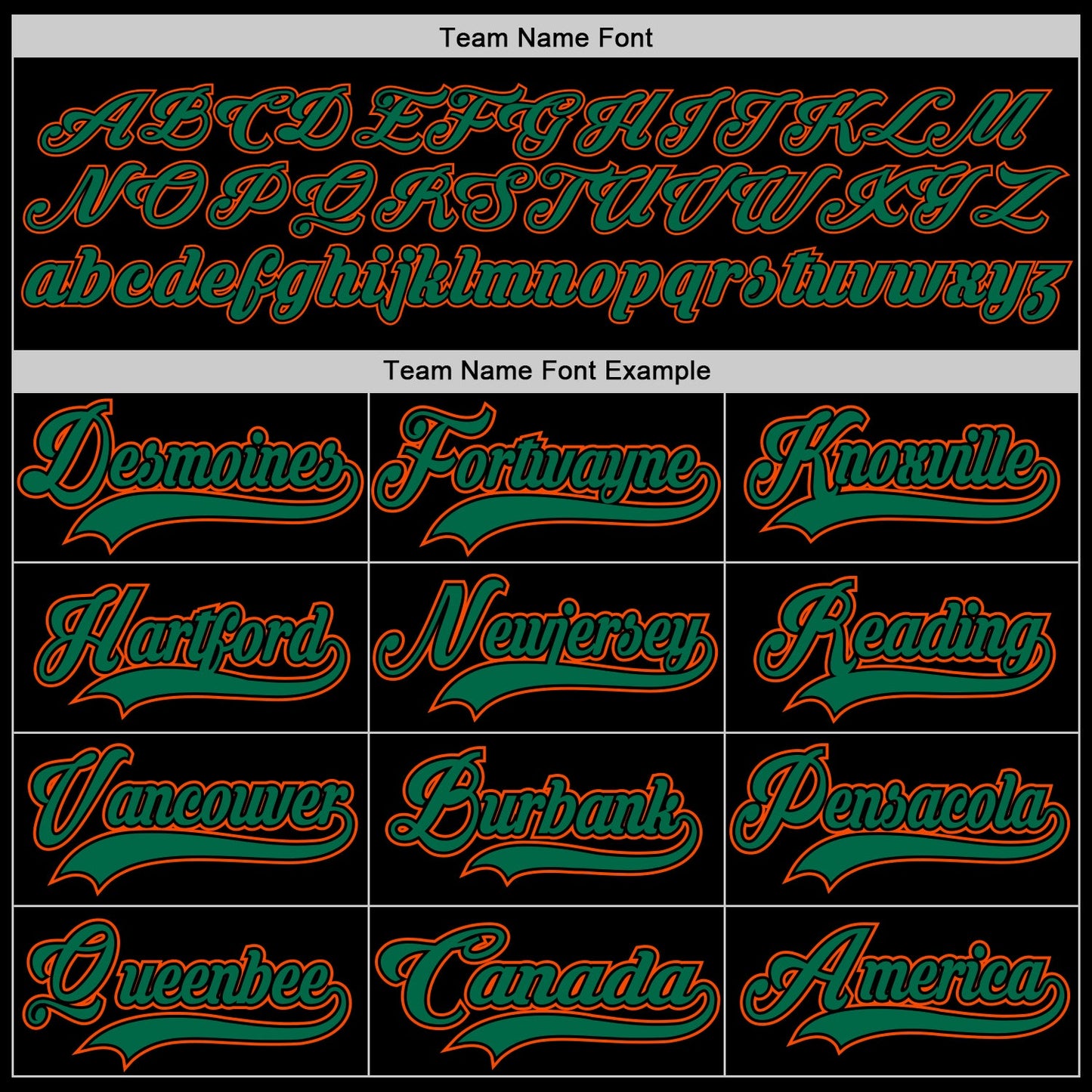 Custom Black Kelly Green-Orange Hockey Lace Neck Jersey view 4