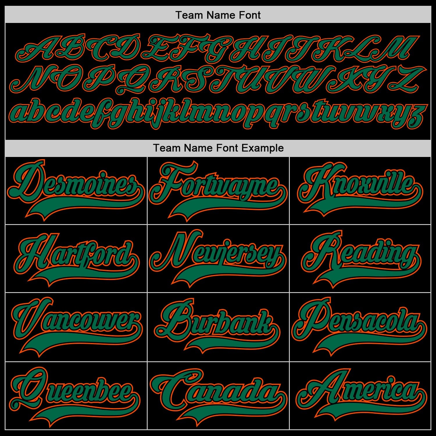 Custom Black Kelly Green-Orange Hockey Lace Neck Jersey view 4