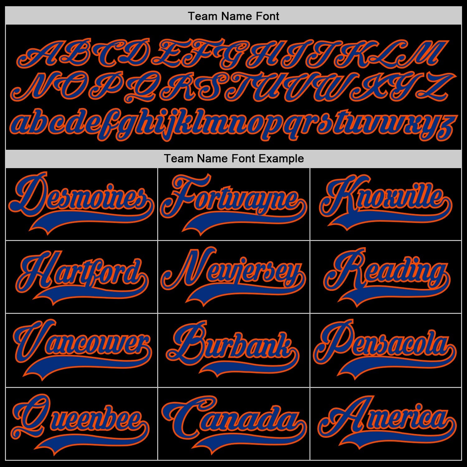 Custom Black Royal-Orange Hockey Lace Neck Jersey view 4