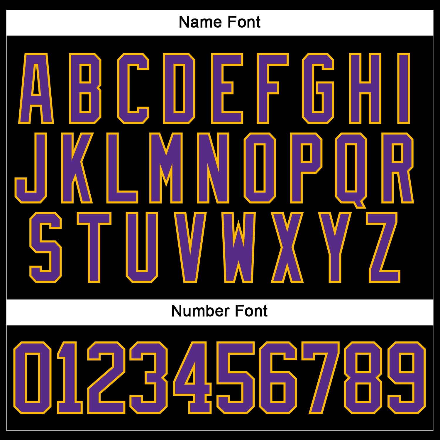 Custom Black Purple-Gold Hockey Lace Neck Jersey view 5