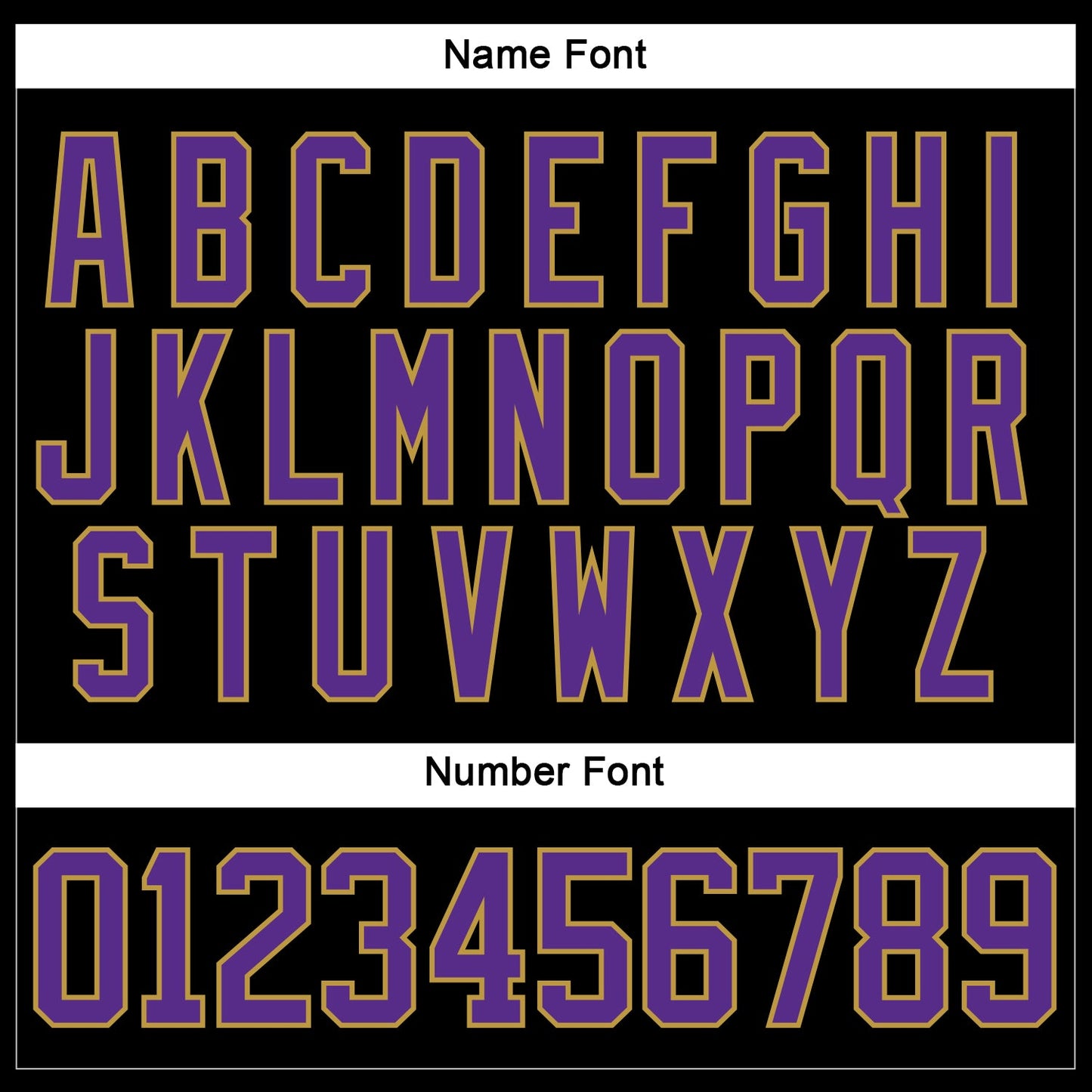 Custom Black Purple-Old Gold Hockey Lace Neck Jersey view 5