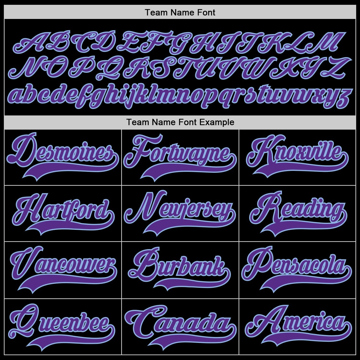 Custom Black Purple-Light Blue Hockey Lace Neck Jersey view 4