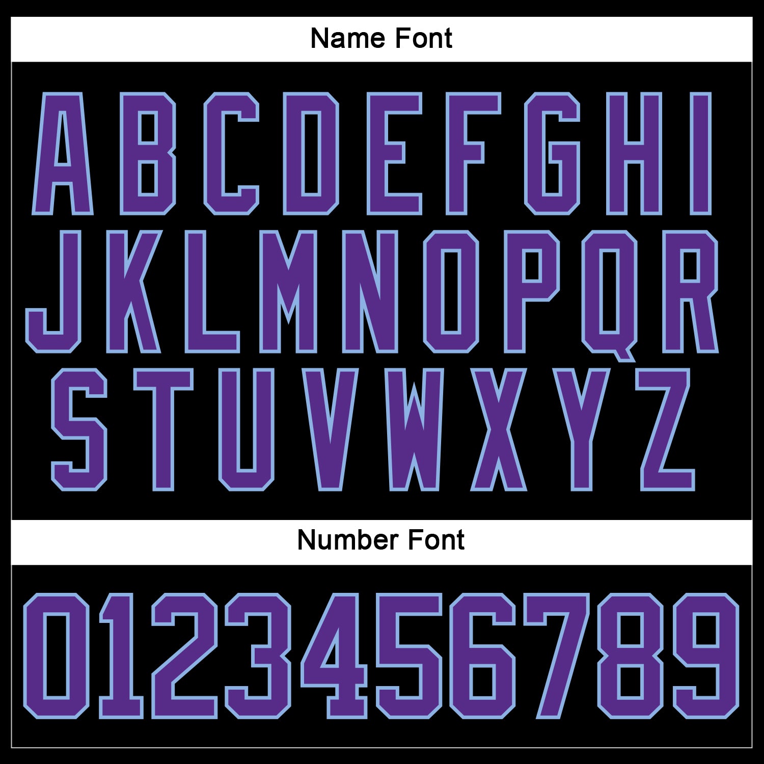 Custom Black Purple-Light Blue Hockey Lace Neck Jersey view 5