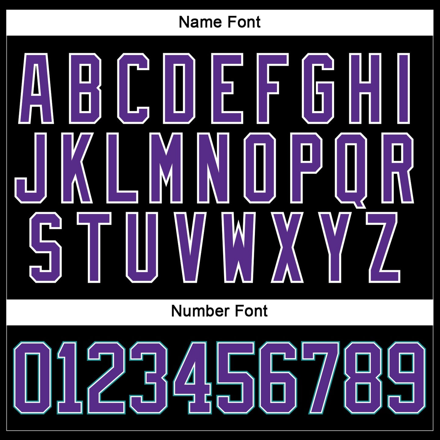 Custom Black Purple-Teal Hockey Lace Neck Jersey view 5