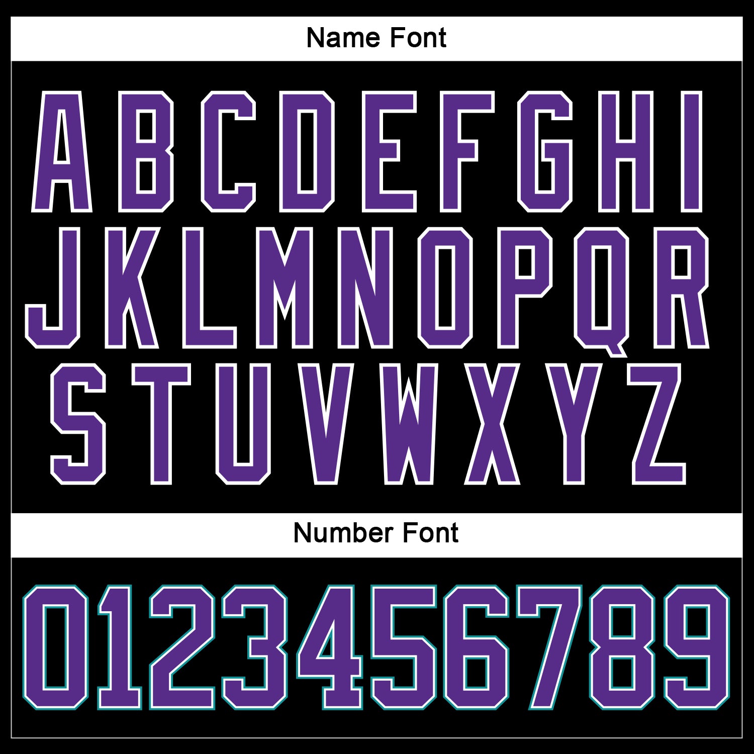 Custom Black Purple-Teal Hockey Lace Neck Jersey view 5