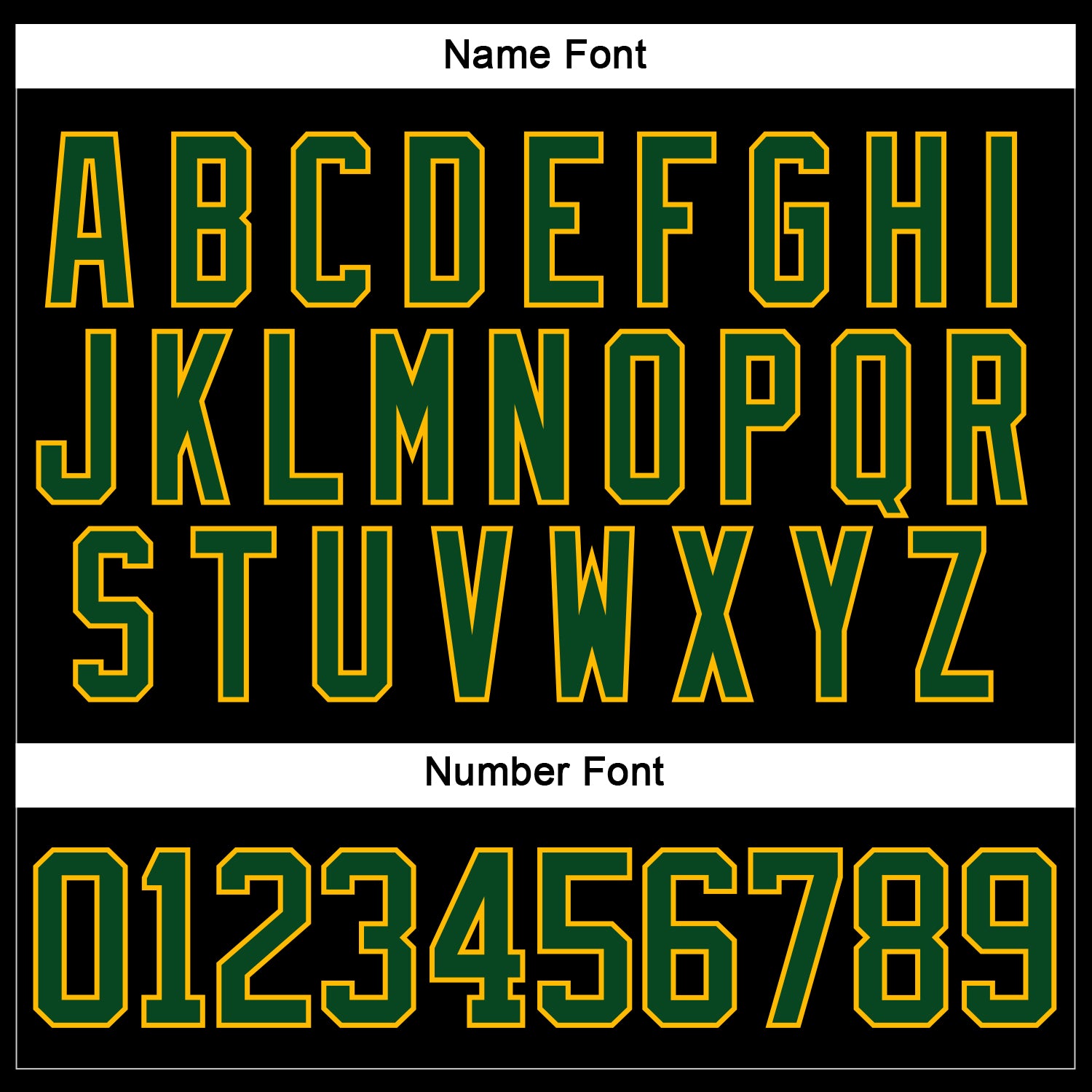 Custom Black Green-Gold Hockey Lace Neck Jersey view 5